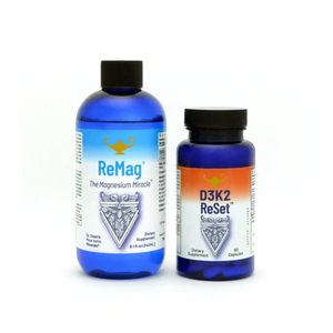 Vitamin D3K2 ReSet And ReMag Liquid Magnesium Supplement Bundle