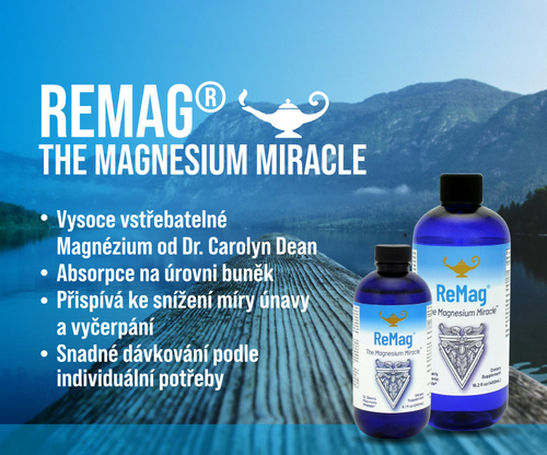 ReMag - The Magnesium Miracle | Pikoiontický tekutý hořčík Dr. Deanové - 480ml