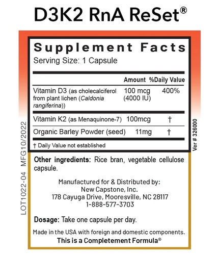 D3K2 ReSet - Vitamín D s vitamínem K - Kapsle