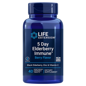 5 Day Elderberry Immune - žvýkací tablety - bezinková příchuť - 40 tablet