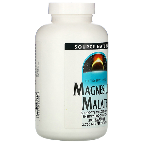 Magnesium Malate - Hořčík s kyselinou jablečnou - 200 kapsli
